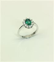 Anello Armonie Gioielli Donna in Oro bianco Smeraldo 0.65 Ct AN2650S - AN2650S